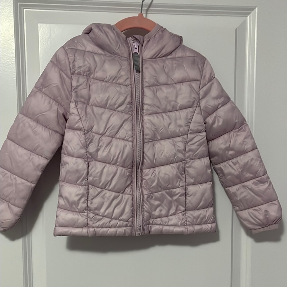 Light Purple Kids Puffer Jacket